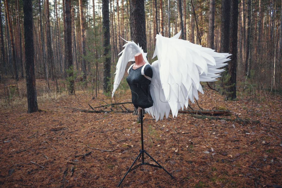 Buy realistic large angel wings costume 